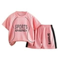 thumbnail image 1 of TBWNWG Boys' Athletic Clothing Kids Sports Shorts Sets Boys Tracksuit 2 Piece for 9-10 Years, 1 of 3