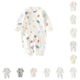 thumbnail image 1 of TBWNWG Boys Floral Print Ruffle Bodysuit Swimsuit With Removable Padded Bralette And High Waist Bottoms for Beach,Size 9-12 Months, 1 of 2