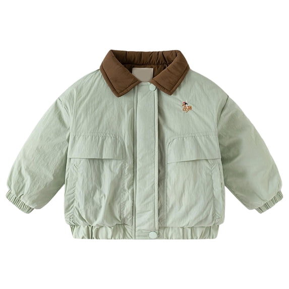 TBWNWG Boys Lightweight Quilted Padded Jacket With Color Design for Kids Winter Warm Outerwear Coats