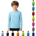 thumbnail image 1 of TBWNWG Boys Long Sleeve Rash Guard for Outdoor Beach Pool Play Sun Swimming Shirt for Kids Spring Summer Beachwear, 1 of 9