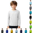 thumbnail image 1 of TBWNWG Boys Long Sleeve Rash Guard for Outdoor Beach Pool Play Sun Swimming Shirt for Kids Spring Summer Beachwear, 1 of 9