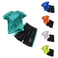 thumbnail image 1 of TBWNWG Boys Outfits&Set Kids Sports Shorts Sets for Play with Quick-Dry Tracksuit 2-Piece Basketball Performance Tank Top and Mesh Shorts, 1 of 9