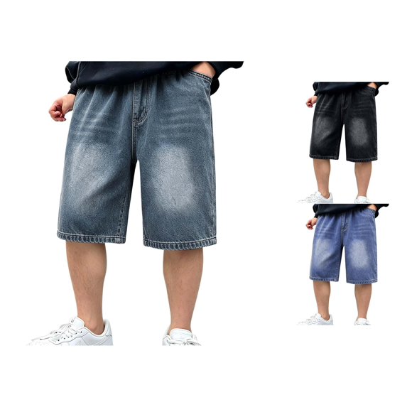 TBWNWG Boys Pants Denim Shorts for Everyday Wear – Classic Solid Color Casual Short for Kids Lightweight Comfort Flexible Fit Easy Care Spring Summer