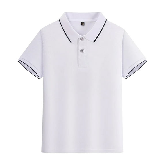 TBWNWG Boys School Uniform Shirts Short Sleeve Summer Casual Gentleman Tops Holiday Shirts T Shirt for 7-8 Years