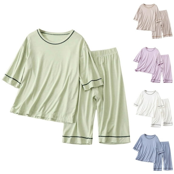 TBWNWG Boys Sleepwear Comfortable Fabric Pajama Set Short Sleeve Homewear Loungewear Kids Summer Outfit for Relaxation and Sleep,Size 15-16 Years