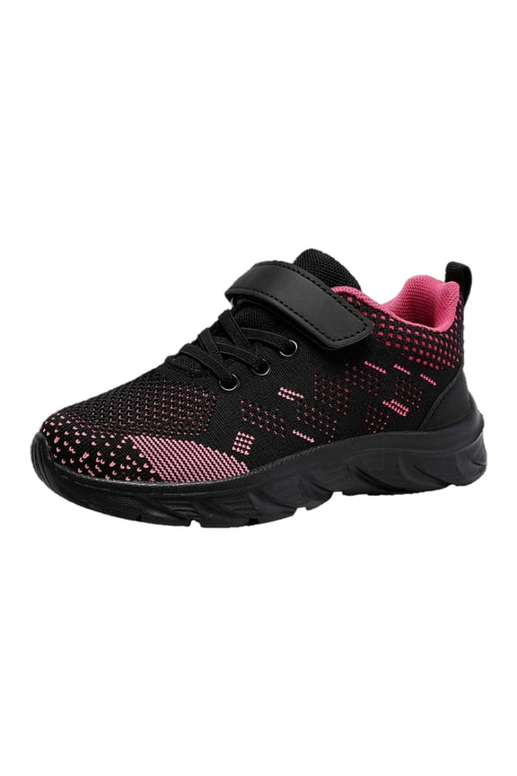Boys Sneakers Kids Casual Sports Flying Woven Shoes Breathable Non Mesh Lightweight Fashion Footwear for Active Boys,Sizes 13.5