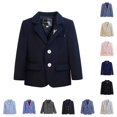 thumbnail image 1 of TBWNWG Boys Suit 2024 Children Fall Casual Two Piece Outfit Youth Pants Set Toddler Boy Wedding Party formal Jacket Trousers Knit Sweater Vest School, 1 of 3