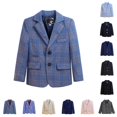 thumbnail image 1 of TBWNWG Boys Suit 2024 Children Fall Casual Two Piece Outfit Youth Pants Set Toddler Boy Wedding Party formal Jacket Trousers Knit Sweater Vest School, 1 of 3