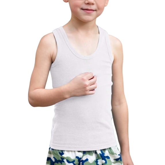 TBWNWG Boys Thin Layering Tank Top Undershirt Sleeveless Shirt For Toddlers Kids Summer Casual Wear,Size 2-3 Years