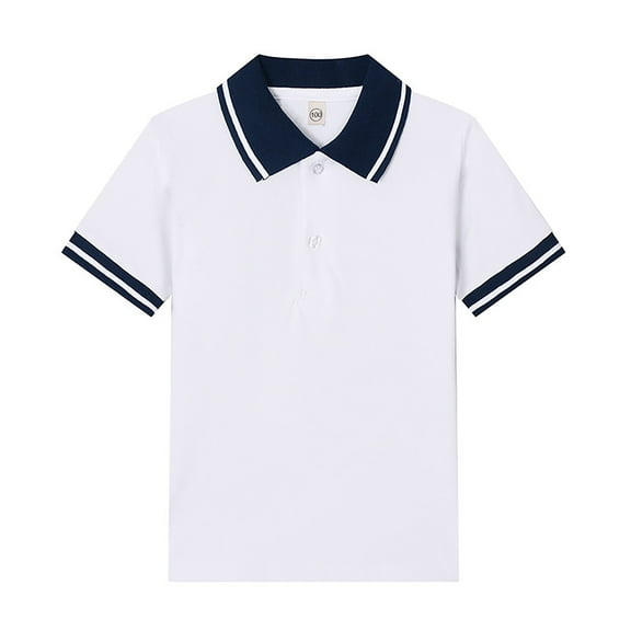 TBWNWG Boys Tops Kids Short Sleeve Shirt Button Closure Casual Comfortable Soft Fabric for Easy Wear and Everyday Adventures,Size 9-10 Years