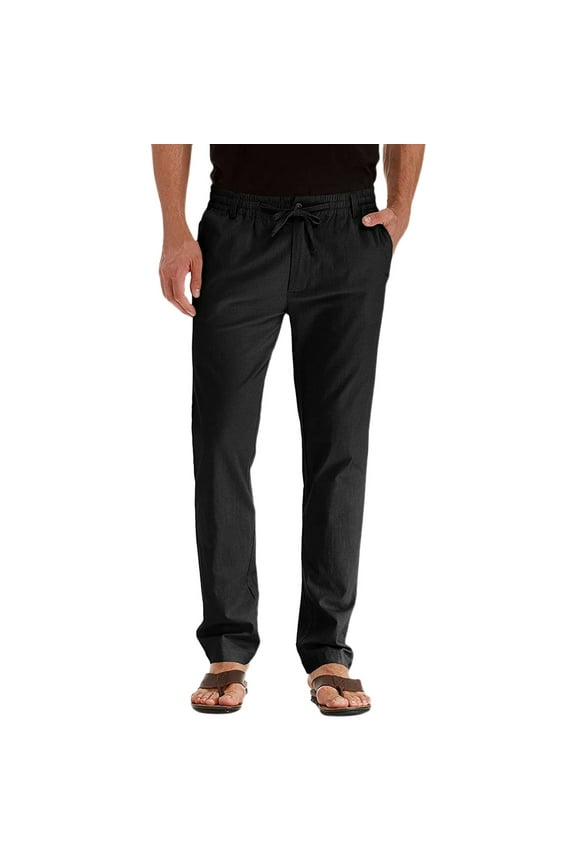 Casual Pants Have Elastic Waistband And Zip Fly With Adjustable Internal Drawstring For A Custom Fit For Men,Size 3XL