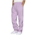 thumbnail image 1 of TBWNWG Men's Casual Pants Solid Color Comfortable Long Sweatpants Design with Pockets for Daily Wear Size 4XL, 1 of 3