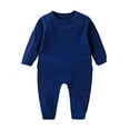 thumbnail image 1 of TBWNWG Comfort Boys Bodysuit Long Sleeve Shoulder Snap Jumpsuit for and Toddlers - Soft Everyday Playwear Outfit,Size 9-12 Months, 1 of 2