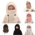 thumbnail image 1 of TBWNWG Cozy Kids Winter Warm Hat With Ear And Neck Gaiter Thermal for Cold Weather Outdoor Activities Skiing Cycling,Size 3-10 Years, 1 of 7