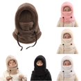 thumbnail image 1 of TBWNWG Cozy Kids Winter Warm Hat With Ear And Neck Gaiter Thermal for Cold Weather Outdoor Activities Skiing Cycling,Size 3-10 Years, 1 of 6