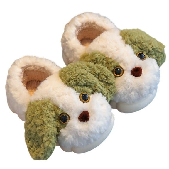 TBWNWG Cozy Winter Slippers for Kids - Adorable Dog-Shaped Design for Indoor Comfort Suitable for Young Children,Size 6.5-7 Years