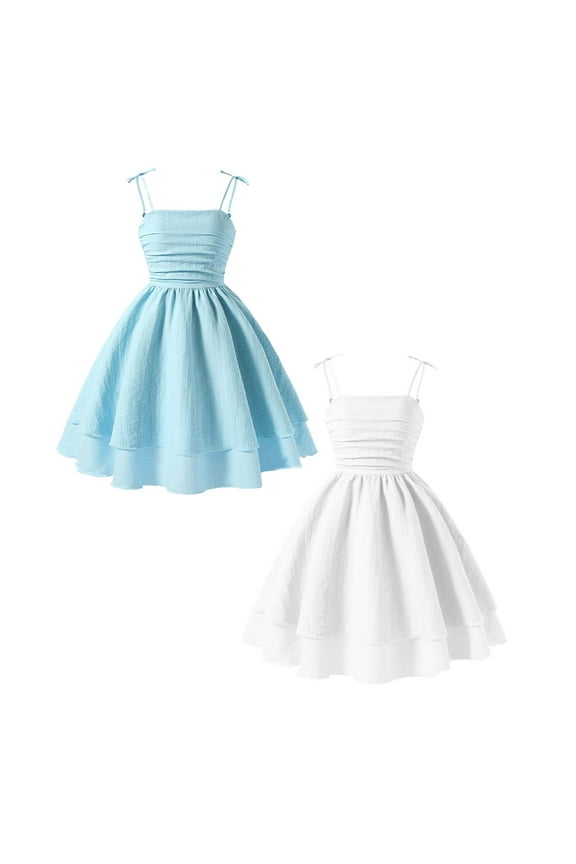 Cute Dresses for Girls 10-12,Girls Summer Dress Sleeveless Casual for Kids,Size 9 Years