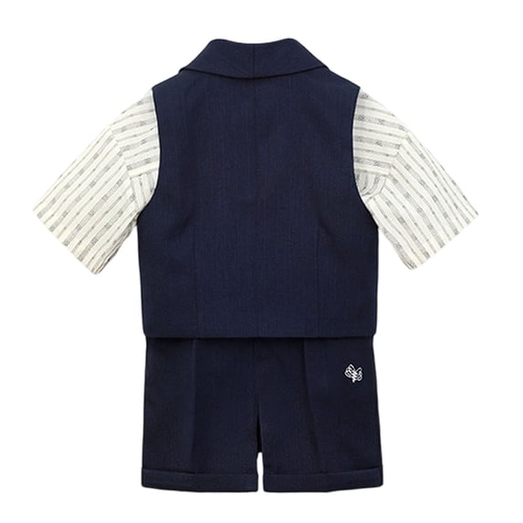 TBWNWG Elegant Boys formal Vest Set for Spring Summer British Style Playful Occasions with Sophisticated Dressy Vests for Young Gentlemen