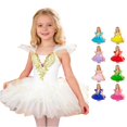 thumbnail image 1 of TBWNWG Girl Dance Leotard Ballet Dance Dress Leotards with Skirt Flutter Sleeve Ballet Ballerina Outfits Leotards, 1 of 4