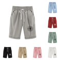 thumbnail image 1 of TBWNWG Girls Casual Elastic Waist Shorts with Pockets Comfy Lightweight Solid Summer Wear,Size 11-12 Years, 1 of 4