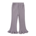thumbnail image 1 of TBWNWG Girls Clothes Size 8,Trendy Girls High Waist Flare Pants Slim Fit Casual Trousers for Kids Stylish Long Bottoms,Size 7-8 Years, 1 of 4