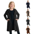 thumbnail image 1 of TBWNWG Girls Cozy Lined Zip Up Hoodie for Autumn Winter Girls Long Sleeve Jacket for Outdoor Daily School Soft Warm Outerwear, 1 of 5