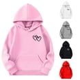thumbnail image 1 of TBWNWG Girls Hoodie Long Sleeve Soft Sweatshirt Graphic Hoody Kids Cute Pullovers Top Clothes for Girls,Size 13-14 Years, 1 of 4