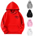thumbnail image 1 of TBWNWG Girls Hoodie Long Sleeve Soft Sweatshirt Graphic Hoody Kids Cute Pullovers Top Clothes for Girls,Size 5-6 Years, 1 of 4