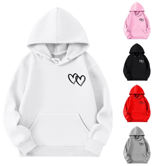 TBWNWG Girls Hoodie Long Sleeve Soft Sweatshirt Graphic Hoody Kids Cute Pullovers Top Clothes for Girls,Sizes 3-4 Years