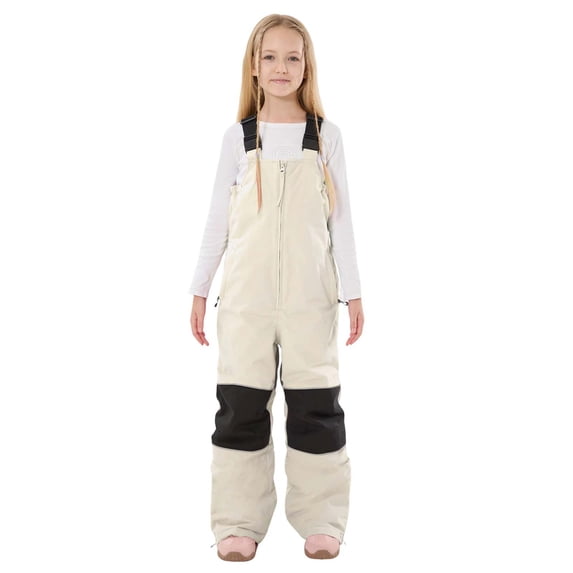 TBWNWG Girls Insulated Bib Overalls Warm Windproof Pants for Winter Skiing Snowboarding And Outdoor Adventures,Sizes 9-10 Years