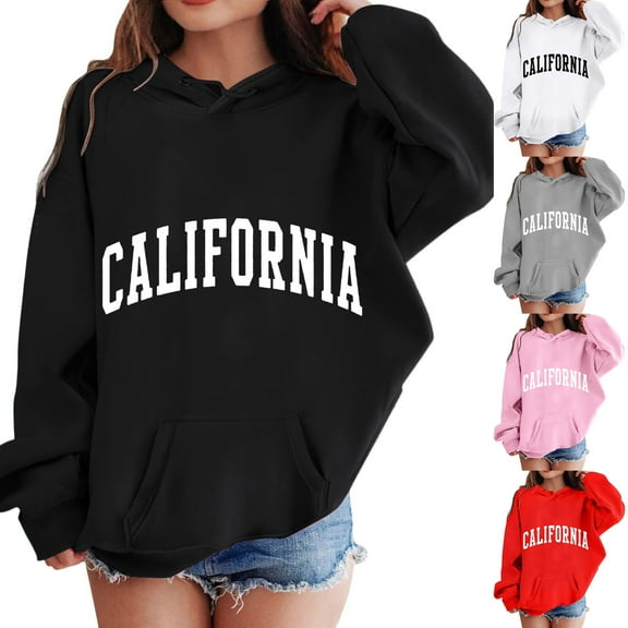 TBWNWG Girls Jackets Size 7-8 Hoodie Long Sleeve Soft Sweatshirt Graphic Pullovers Top,Size 5-6 Years