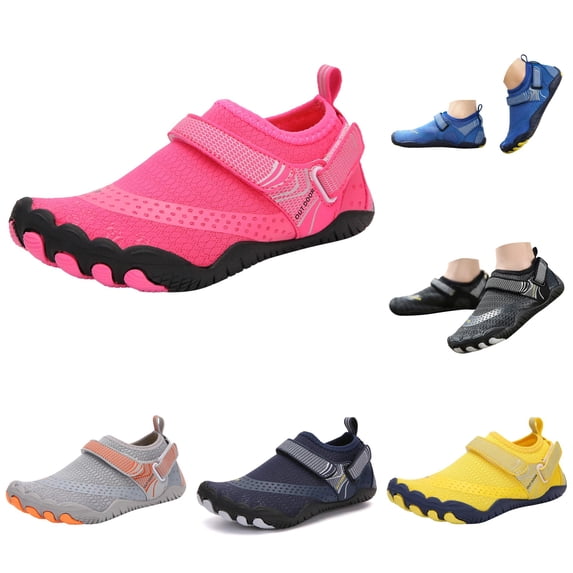 TBWNWG Girls Lightweight Beach Water Ready Sneakers for Kids—Non Barefoot Style Outdoor Utility Shoes for Everyday Play and School