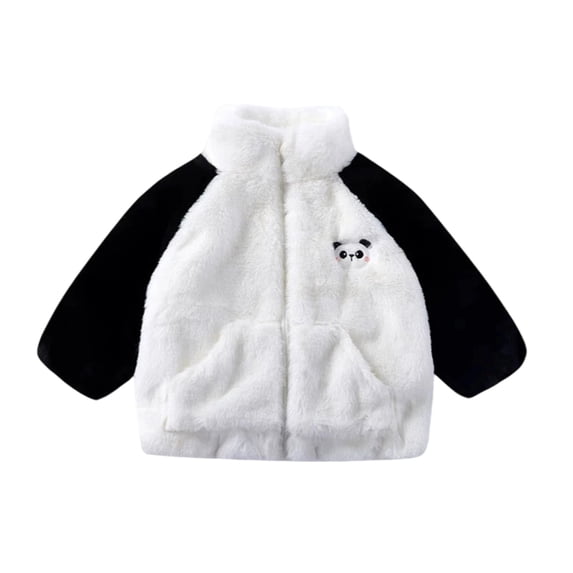 TBWNWG Girls Outerwear Warm Winter Coats Soft Jackets for Toddlers Comfortable Baby Girls Embroidery Stand Collar Casual Stylish Outerwear for 3-4 Years