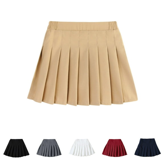 TBWNWG Girls Skirts Summer Fashion Pleated Tennis Mini Skirt Casual Workout High Waist Youth Athletic Apparel For Active Girls,Sizes 4-5 Years