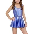 thumbnail image 1 of TBWNWG Girls Sleeveless Tank Jumpsuit Dress Sun Party Casual Playwear Outfit Toddler Little Kid Summer Fashion,Sizes 180, 1 of 4