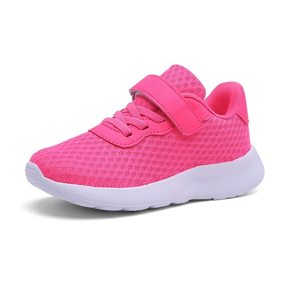 TBWNWG Girls Sneakers - Fashion Autumn Children Sports Shoes Lightweight Non Lace Up Breathable Easy To Wear Flat Thick Bottom Comfort for Active Kids,Size 13-13.5 Years