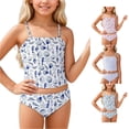 thumbnail image 1 of TBWNWG Girls Swimsuit for Kids with Soft and Floral Design for Beach Pool Swimming and Everyday, 1 of 7