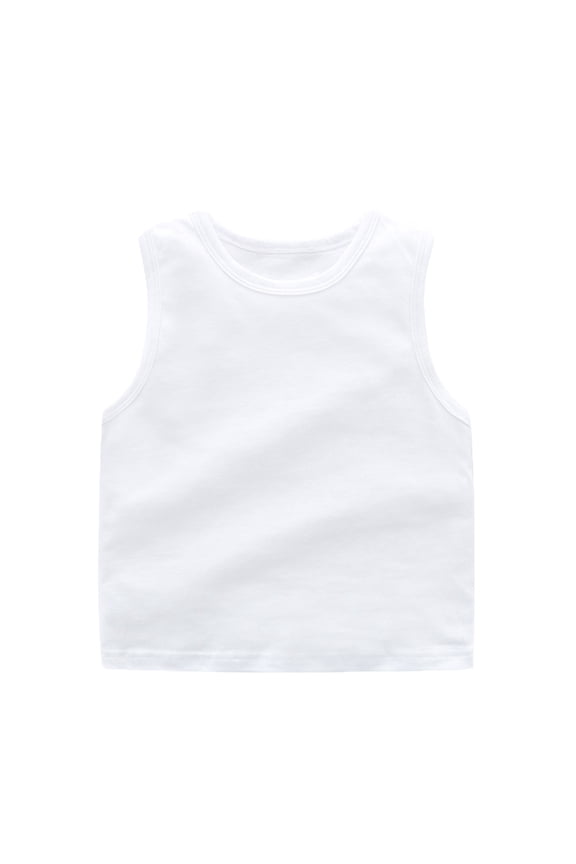 Girls Tank Tops Size 6 Soild Sleeveless Sports Dance Top Ballet Gymnastics Dancewear for 18-24 Months