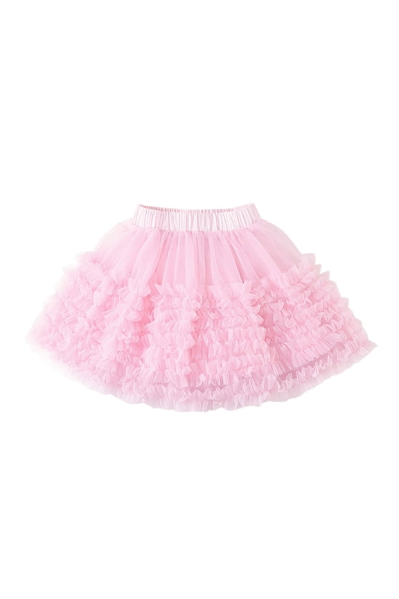 Girls Tiered Gradient Tutu Skirt Flared A-Line Party Dress for Play Celebration And,Sizes 3-4 Years