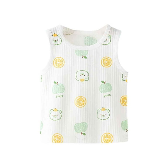 TBWNWG Girls Tops for Toddlers Baby Sleeveless Strap Tank Top Outerwear Soft Casual Camisole,Size 12-24 Months