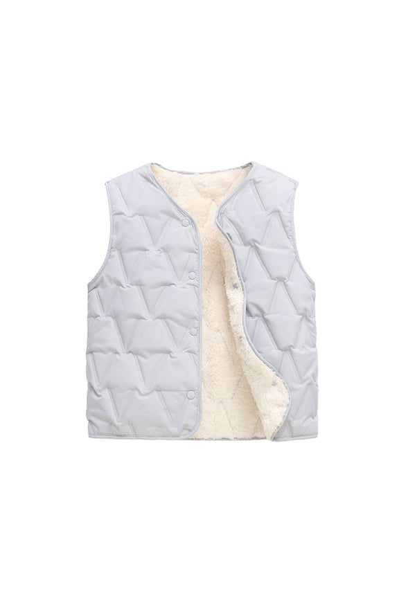 Girls Warm Winter Vest Padded Quilted Sleeveless Jacket Outerwear for Kids Lightweight Cozy Thermal Lined Layer Ideal for Daily Casual Outdoor Play and School,Size 11-12 Years