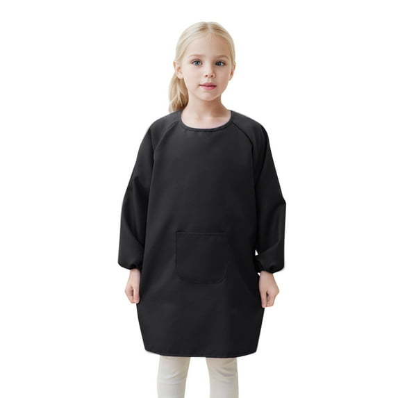 TBWNWG Kid Art Smock Apron with Pocket for Children Artist Painting Aprons Smocks with Long Sleeve,Size 8-12 Years
