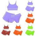 thumbnail image 1 of TBWNWG Kids Bathing Suits Girls,Little Girls Bikini Swimsuits with Shorts Kids 3 Piece Bikini Sets Sport Bathing Suits Swimwear,Sizes 11-12 Years, 1 of 5