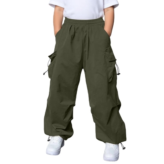 TBWNWG Kids Cargo Pants With Ample Storage for Everyday Outdoor Adventures And Casual Comfort,Sizes 14-15 Years