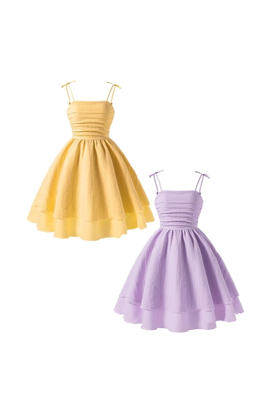 Kids Dresses,Girls Summer Dress Sleeveless Casual for Kids,Size 9 Years