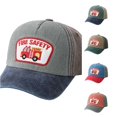 thumbnail image 1 of TBWNWG Kids Firetruck Embroidered Baseball Cap Adjustable Washed Trucker Hat Summer Sun Sports Outdoor Accessories for Boys Girls Age 2-8,Sizes 2-8 Years, 1 of 4