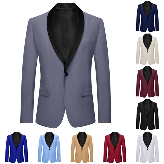 TBWNWG Kids Long Sleeve Lapel formal Suit Jacket Button Business Boys Girls Casual Wedding Tuxedo Outerwear