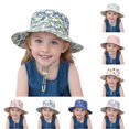 thumbnail image 1 of TBWNWG Kids Sun Hat Breathable Fisherman Cap Summer Beach Toddler Outdoor Casual Protective Wide Brim Adjustable Lightweight for Boys Girls,Sizes 0-8 Months, 1 of 5