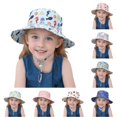 thumbnail image 1 of TBWNWG Kids Sun Hat Breathable Fisherman Cap Summer Beach Toddler Outdoor Casual Protective Wide Brim Adjustable Lightweight for Boys Girls,Sizes 6-24 Months, 1 of 5