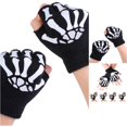 thumbnail image 1 of TBWNWG Kids Warm Knitted Skeleton Fingerless Pairs Dark Glow in The Mitten,One Size, 1 of 7